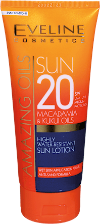 AMAZING SUN losion za zaštitu od sunca - MACADAMIA & KUKUI OILS, SPF20 EVELINE COSMETICS