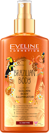 Златист спрей за тяло Brazilian Body EVELINE COSMETICS
