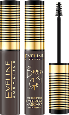 Maskara za obrvi Brow & Go!, 02 Dark EVELINE COSMETICS