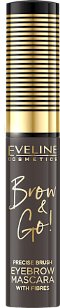 Maskara za obrvi Brow & Go!, 02 Dark EVELINE COSMETICS