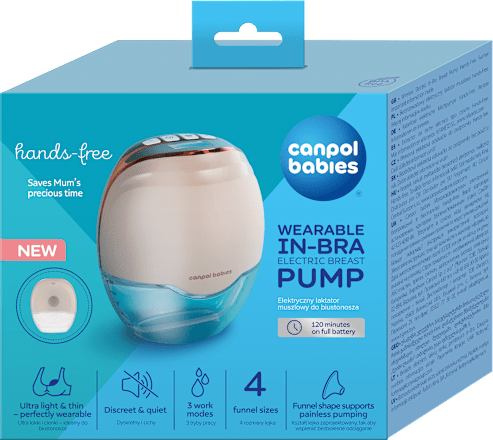 elektrická odsávačka mateřského mléka Hands Free Canpol babies