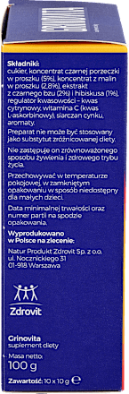 Suplement diety Grinovita dla dorosłych, w saszetkach  ZDROVIT