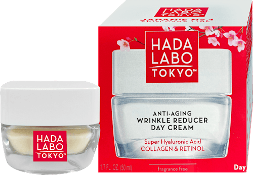 Denný pleťový krém proti vráskam Wrinkle Reducer HADA LABO TOKYO