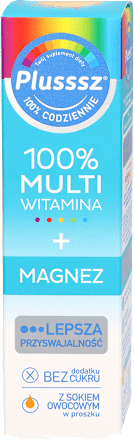 Tabletki musujące Multiwitamina + Magnez Plusssz