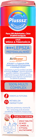 Tabletki musujące Multiwitamina + Żelazo Plusssz