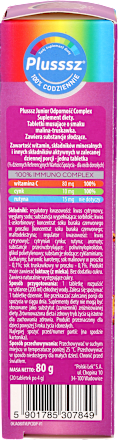 Tabletki musujące Odporność Complex Junior Plusssz
