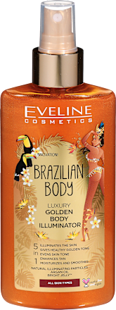 Златист спрей за тяло Brazilian Body EVELINE COSMETICS