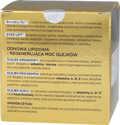 Gold Lift expert krem dzień/noc 50+ EVELINE COSMETICS