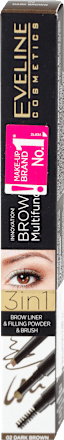 Brow Styler olovka za obrve 3in1 – 02 Dark Brown EVELINE COSMETICS