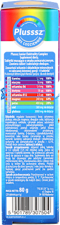 Tabletki musujące Elektrolity Junior Complex Plusssz