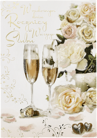 Kartka okolicznościowa rocznica ślubu kukartka