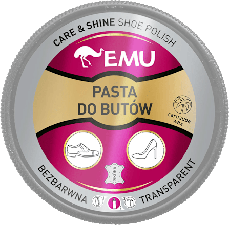Pasta do butów w puszce, bezbarwna EMU