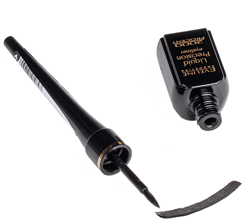 Liquid Precision 2000 Procent Matt tekući tuš za oči – Black  EVELINE COSMETICS