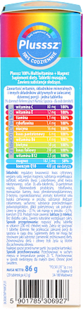 Tabletki musujące Multiwitamina + Magnez Plusssz
