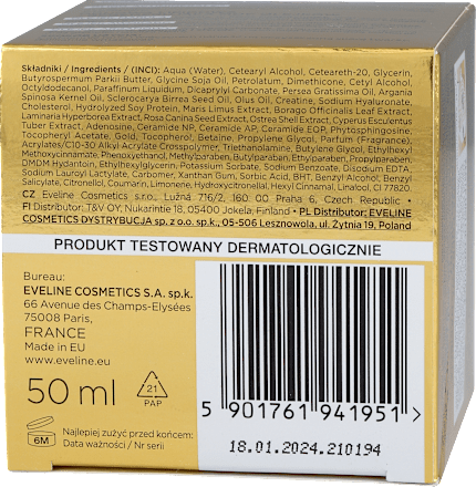 Gold Lift expert krem dzień/noc 60+ EVELINE COSMETICS
