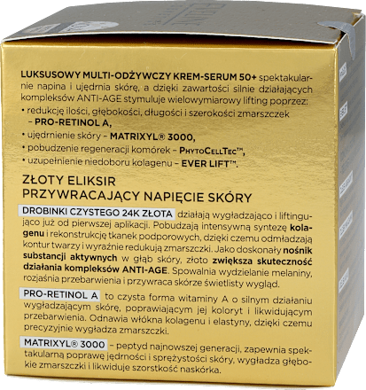 Gold Lift expert krem dzień/noc 50+ EVELINE COSMETICS