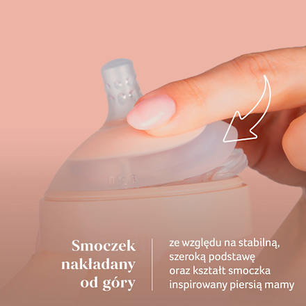 Smoczek dynamiczny do karmienia 3m+, wolny LOVI