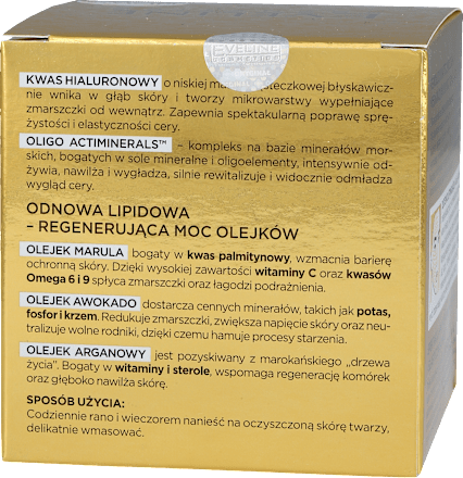 Gold Lift expert krem dzień/noc 60+ EVELINE COSMETICS