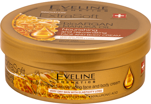 Krema za obraz in telo Extra Soft bio argan in manuka olje EVELINE COSMETICS