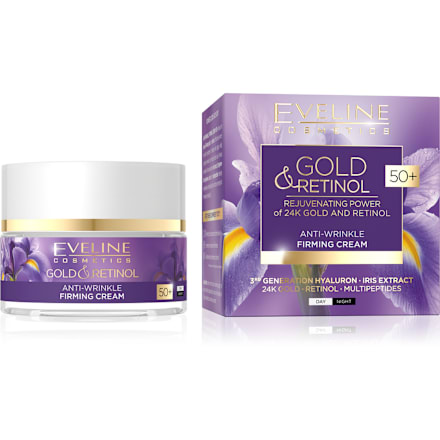 Стягащ крем против бръчки Gold&Retinol, 50+ години EVELINE COSMETICS