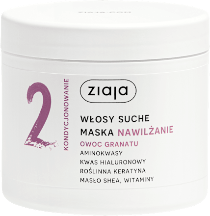 Maska nawilżająca do włosów Owoc Granatu ziaja
