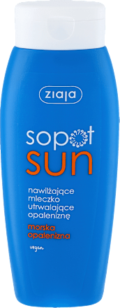 Mleczko utrwalające opaleniznę nawilżające Sopot Sun ziaja