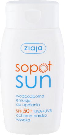 Emulsja do opalania SPF 50+ Sopot Sun  ziaja