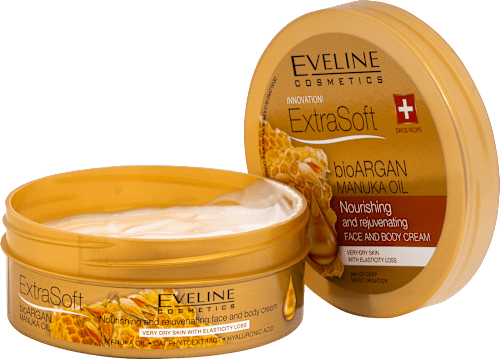 Krema za obraz in telo Extra Soft bio argan in manuka olje EVELINE COSMETICS