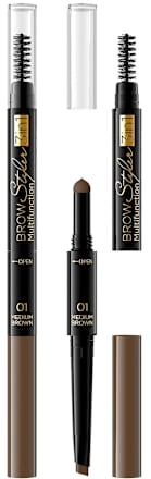 BROW Styler Multifunction 3u1 za obrve- 01 Medium brown EVELINE COSMETICS