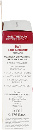 ODŻYWKA NAIL THERAPY 6W1 CARE&COLOUR FRENCH EVELINE COSMETICS