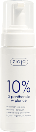 D-panthenol w piance 10% ziaja