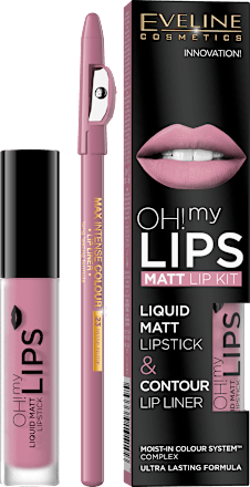Oh! my Velvet Lips Matt set za usne – 03 Rose Nude EVELINE COSMETICS