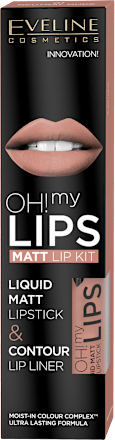 Oh! my Velvet Lips Matt set za usne – 01 Neutral Nude EVELINE COSMETICS