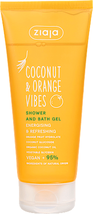Gel za tuširanje in kopel Coconut & Orange Vibes ziaja