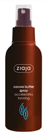 Spray cu unt de cacao pentru accelerarea bronzului ziaja
