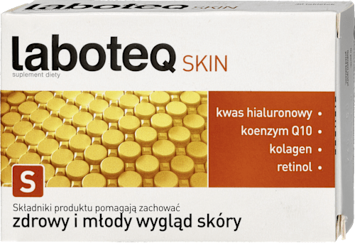 Suplement diety pomagajacy zachować młody i zdrowy wygląd skóry, tabletki LABOTEQ