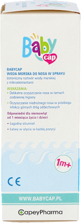 Spray woda morska do nosa Babycap