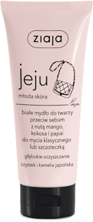 Białe mydło do twarzy Jeju ziaja