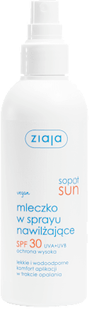 Mleczko nawilżające Sopot Sun, SPF 30, spray ziaja