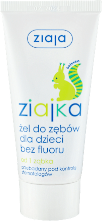 Żel do zębów dla dzieci, bez fluoru ziaja