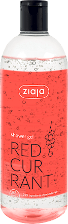 sprchový gel s vůní červeného rybízu ziaja