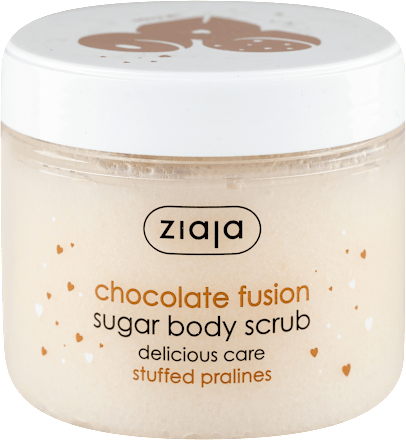 chocolate fusion - šećerni piling, miris: čokoladne praline ziaja