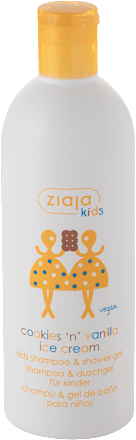 Kids šampon i gel za tuširanje - cookies 'n' vanilla ice cream ziaja