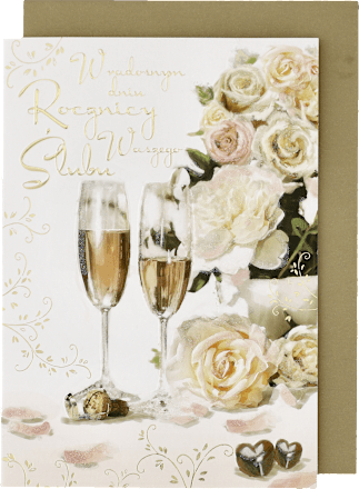 Kartka okolicznościowa rocznica ślubu kukartka