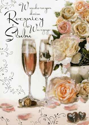 Kartka okolicznościowa rocznica ślubu kukartka