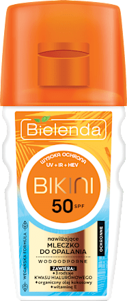 Mleczko do opalania SPF 50, ochronne, bikini Bielenda