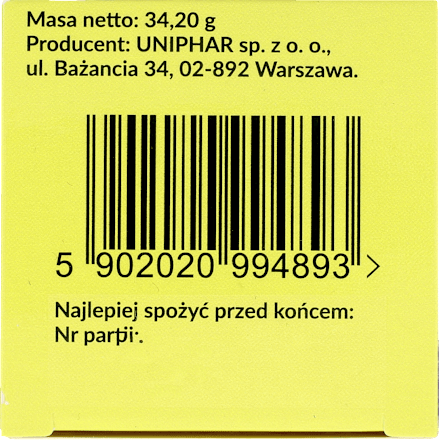 Preparat magnezowo - potasowy, kapsułki UNIPHAR