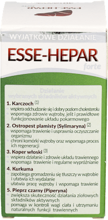 ESSE-HEPAR FORTE na wątrobę i układ trawienny, tabletki UNIPHAR