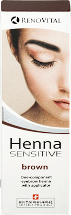 Henna Sensitive vopsea cremă pentru sprâncene maro RENOVITAL