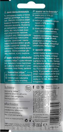 Dermo face sebio max effect maska peeling gommage ze srebrem tołpa